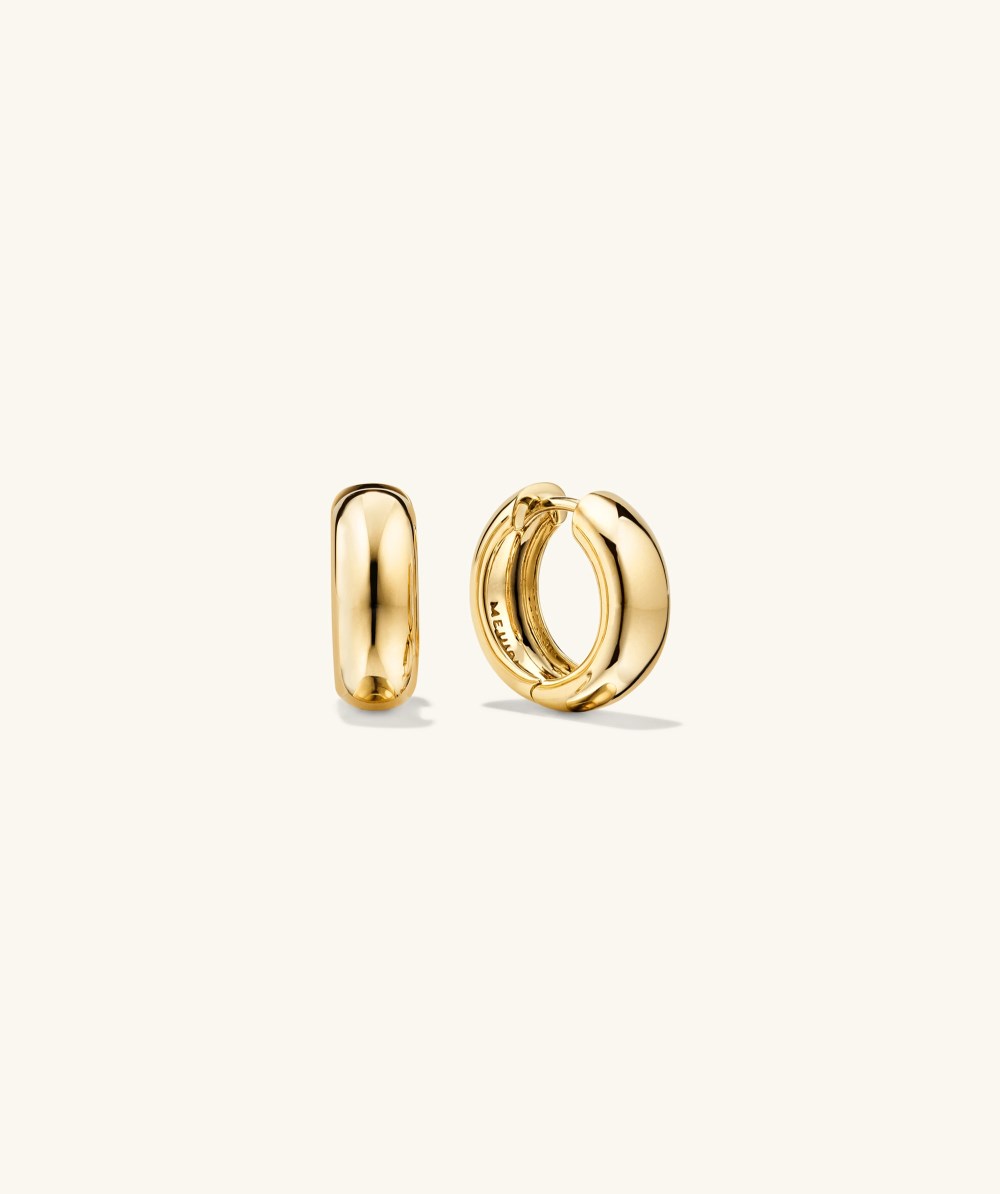 Mejuri Plush Small Hoops - 14k Yellow Gold Canada Store
