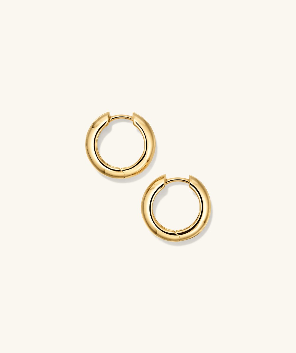 Mejuri Plush Small Hoops - 14k Yellow Gold Canada Store
