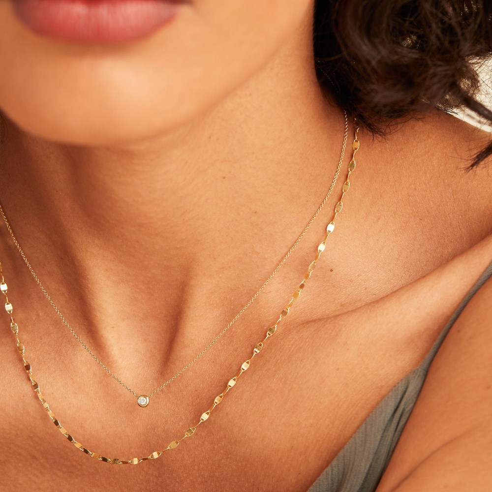 Mejuri Anchor Chain Necklace - 14k Yellow Gold Canada Store