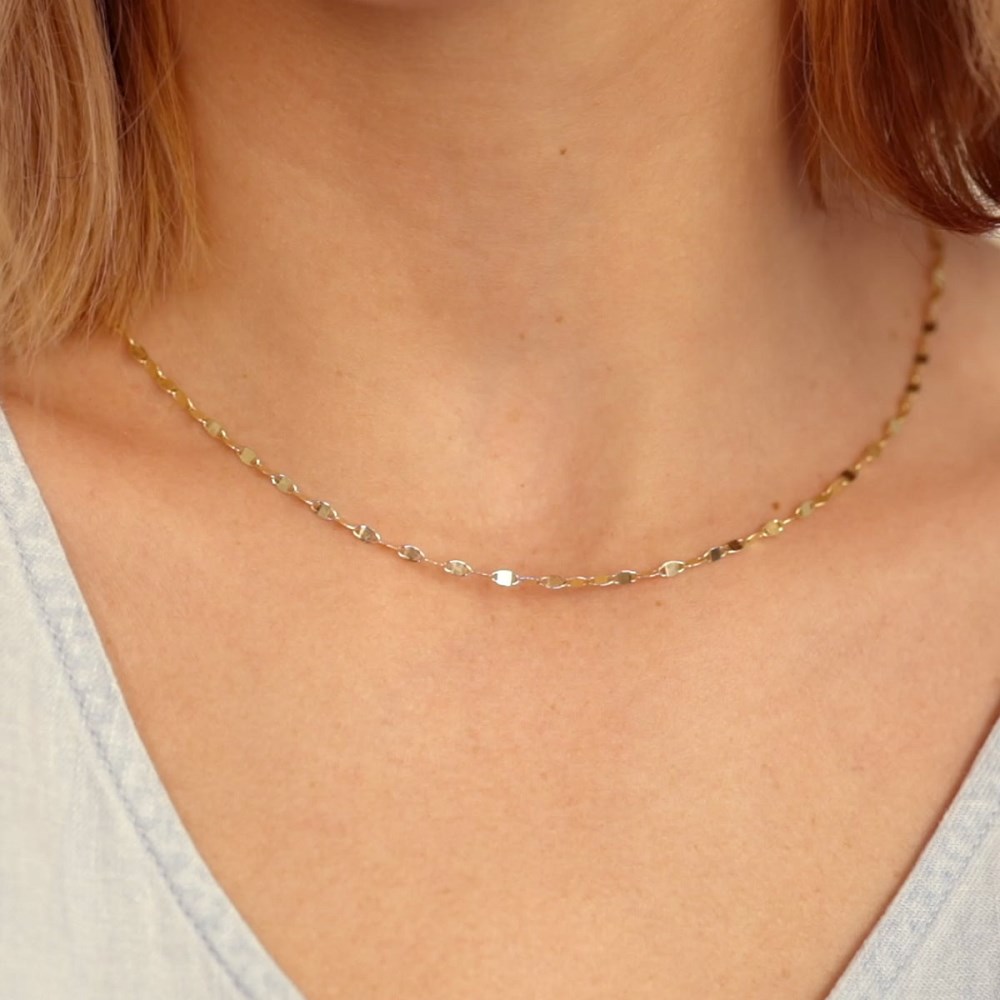 Mejuri Anchor Chain Necklace - 14k Yellow Gold Canada Store