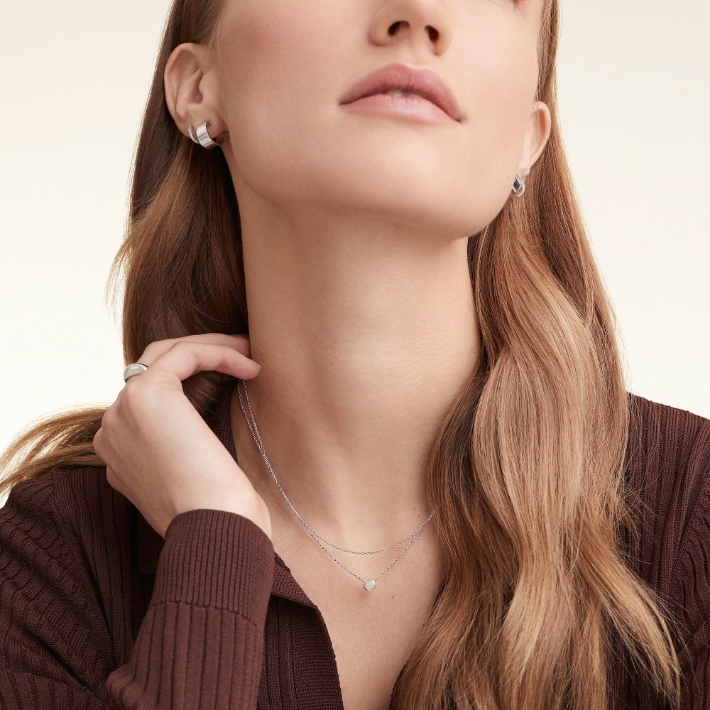 Mejuri Layered Opal Necklace - Sterling Silver Canada Store