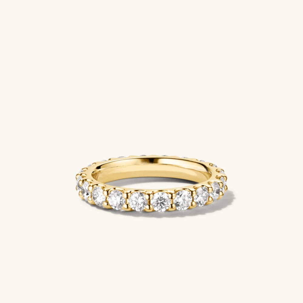 Mejuri 3mm Bold Diamond Eternity Band - 14k Yellow Gold Canada Store