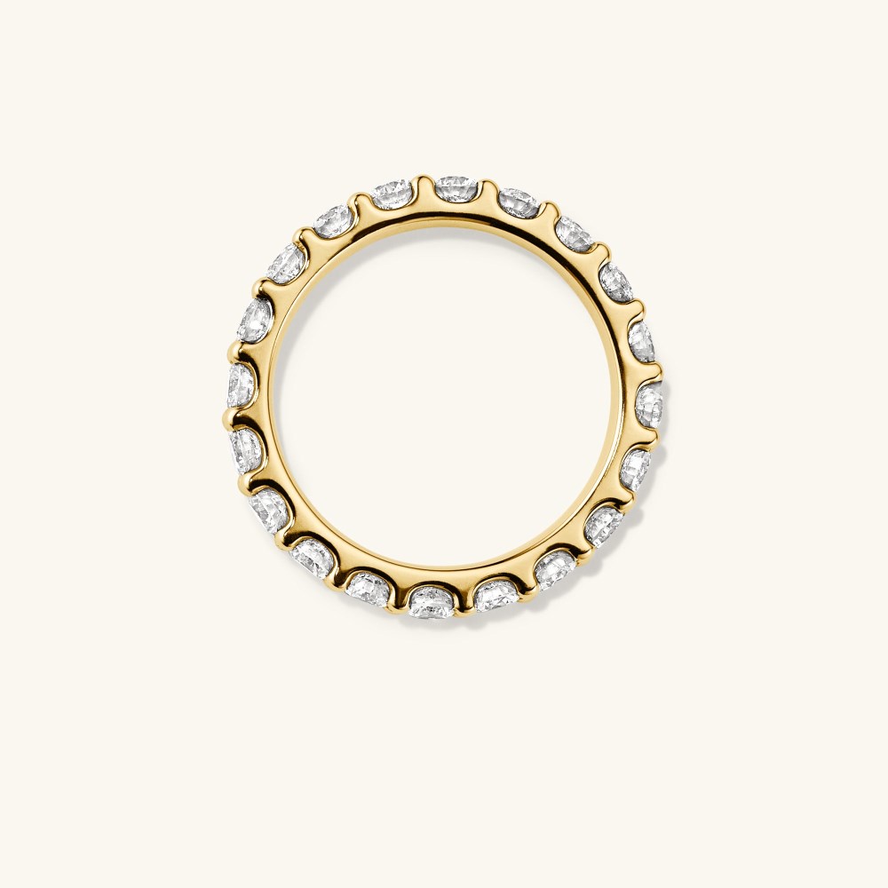 Mejuri 3mm Bold Diamond Eternity Band - 14k Yellow Gold Canada Store