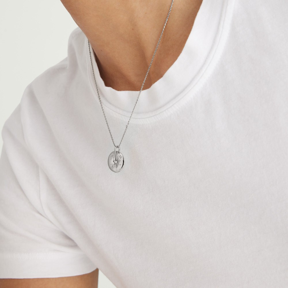 Mejuri Zodiac Pendant Necklace - Sterling Silver Canada Store