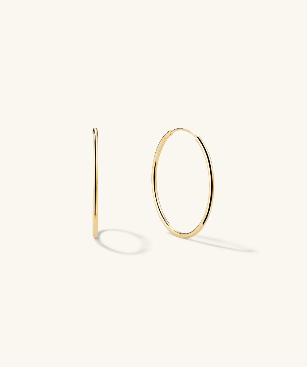 Mejuri Large Hoops - 14k Yellow Gold Canada Store