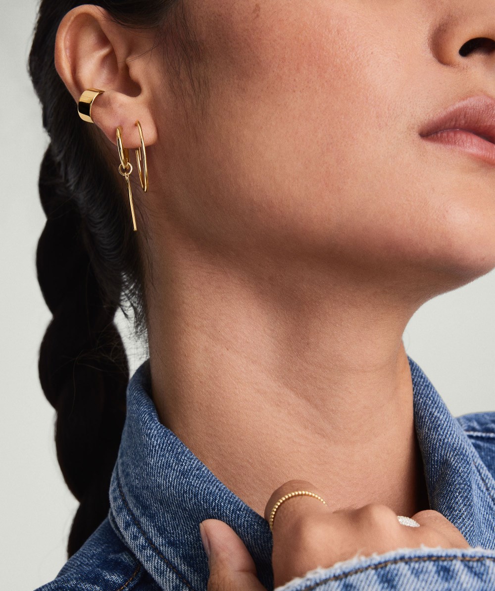 Mejuri Large Hoops - 14k Yellow Gold Canada Store