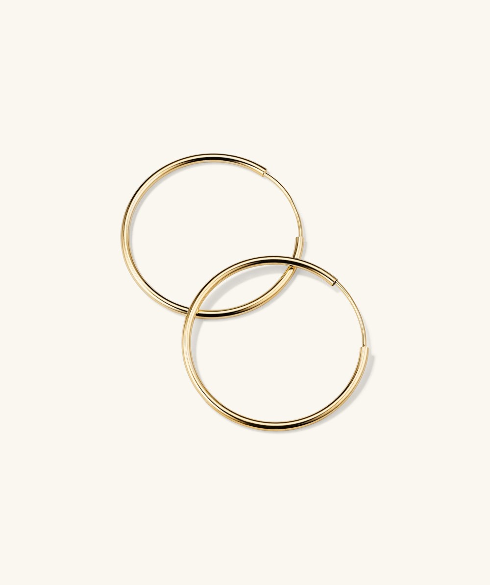 Mejuri Large Hoops - 14k Yellow Gold Canada Store