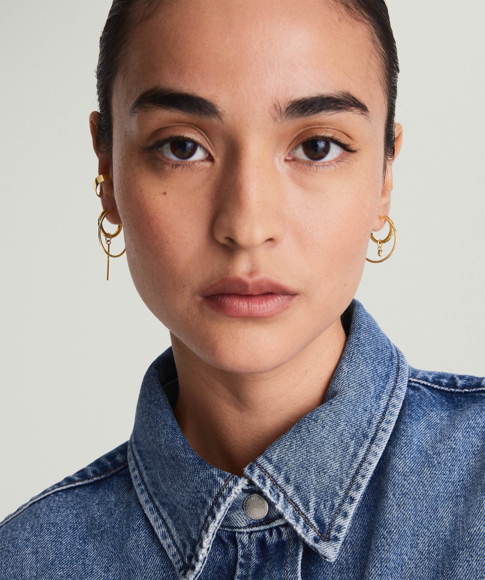 Mejuri Large Hoops - 14k Yellow Gold Canada Store