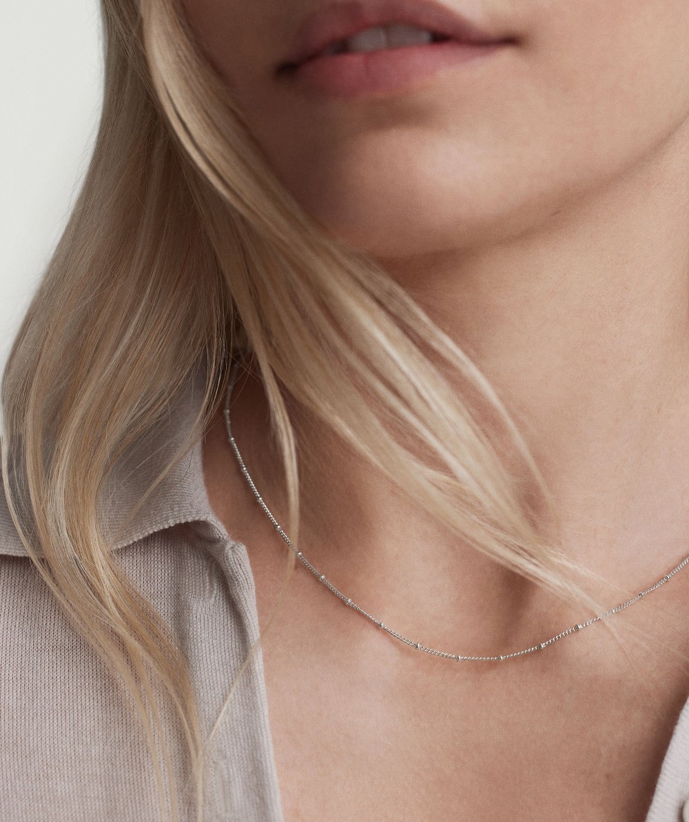Mejuri Spheres Chain Necklace - Sterling Silver Canada Store