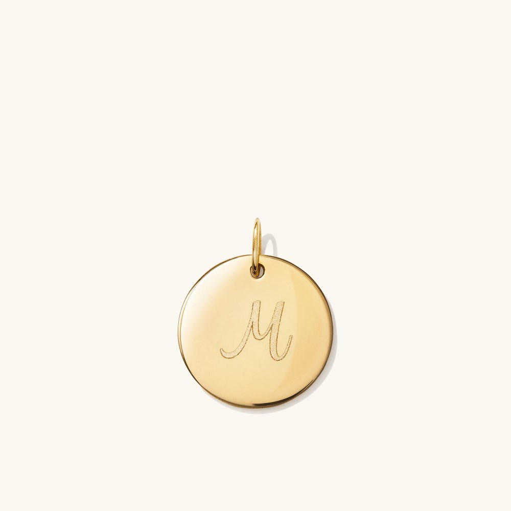 Mejuri Engravable Disc Charm - 14k Yellow Gold Canada Store