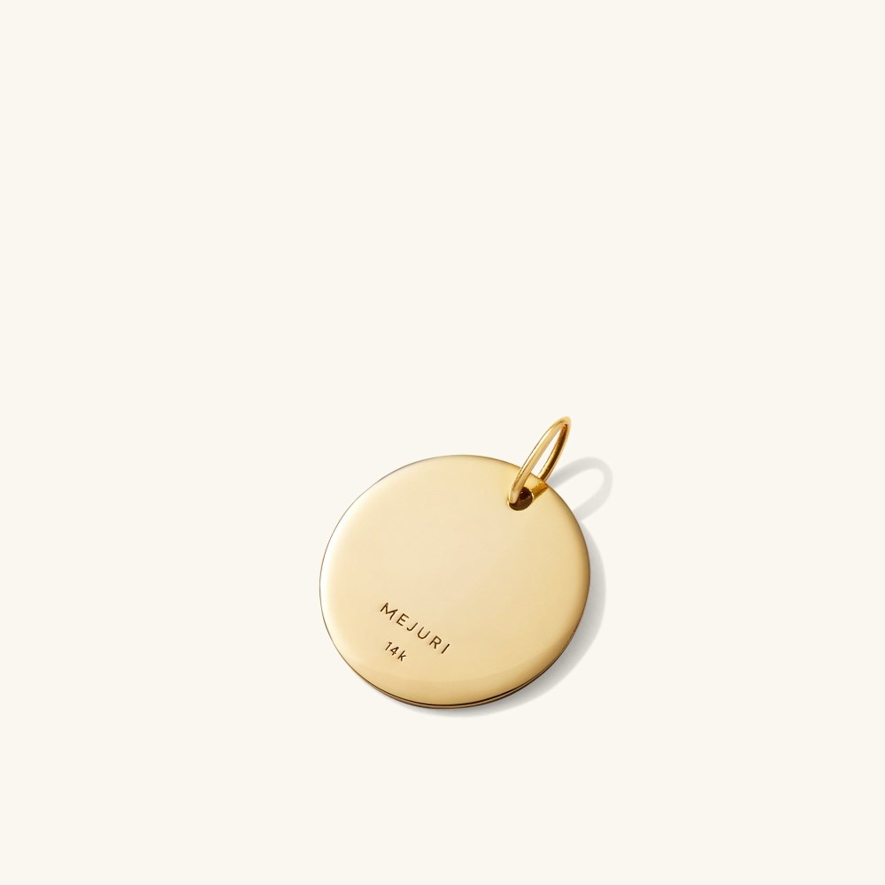 Mejuri Engravable Disc Charm - 14k Yellow Gold Canada Store