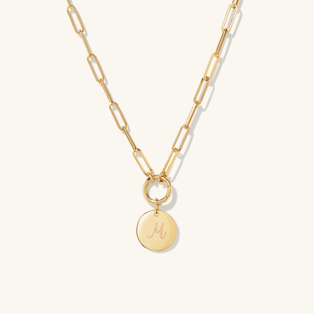 Mejuri Engravable Disc Charm - 14k Yellow Gold Canada Store
