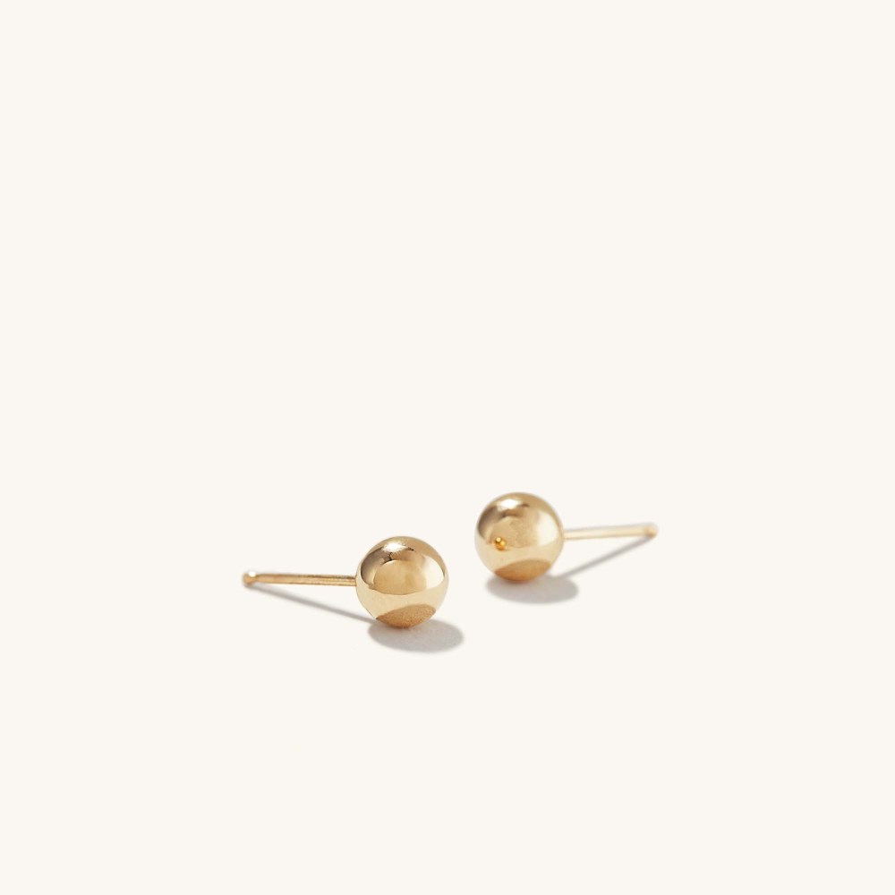 Mejuri Bold Sphere Studs - 14k Yellow Gold Canada Store