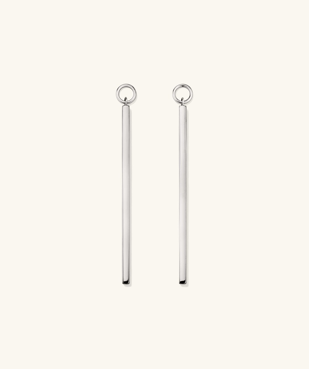 Mejuri XL Bar Hoop Charms - Sterling Silver Canada Store