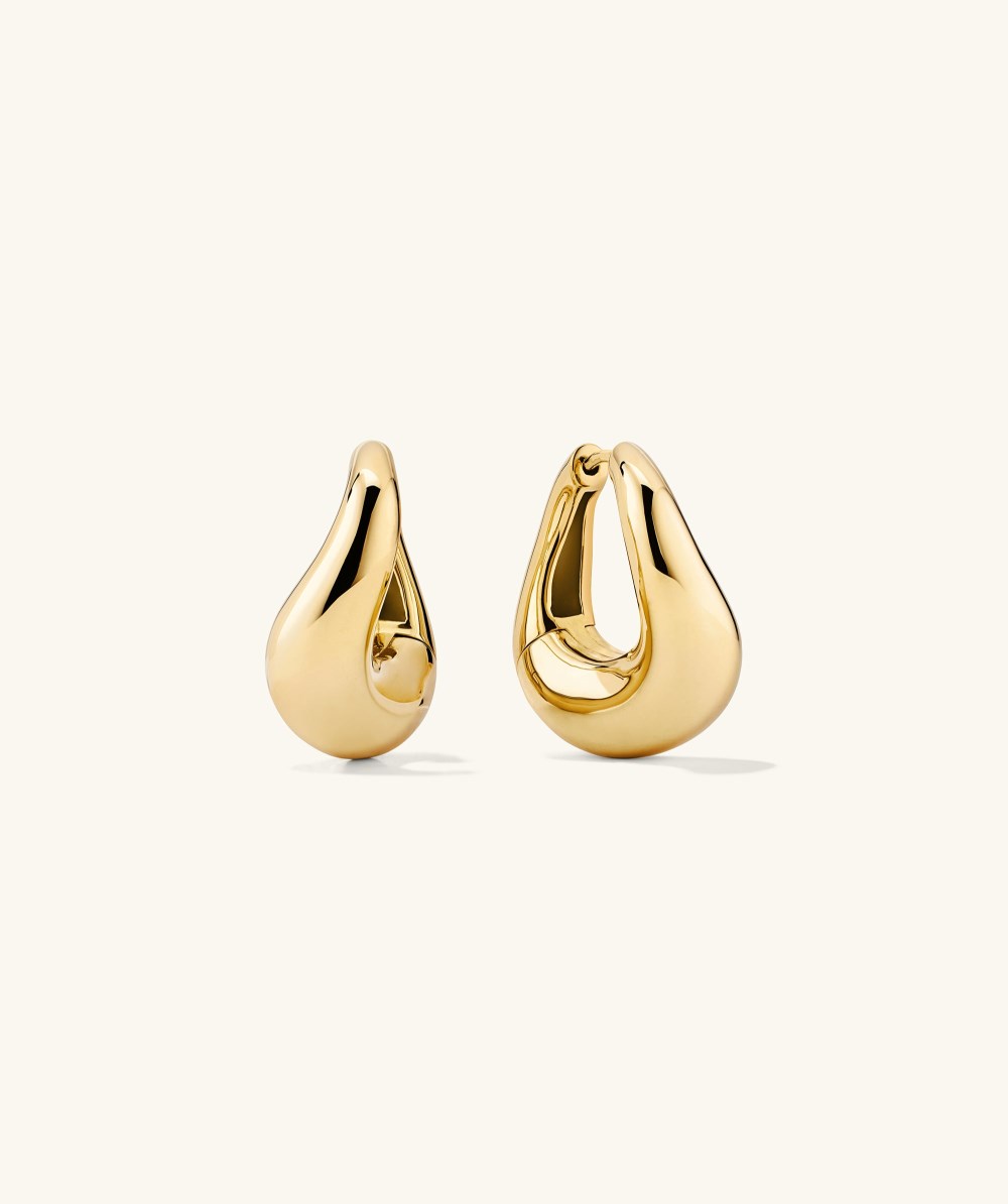Mejuri D?me Figure Hoops - Gold Vermeil Canada Store