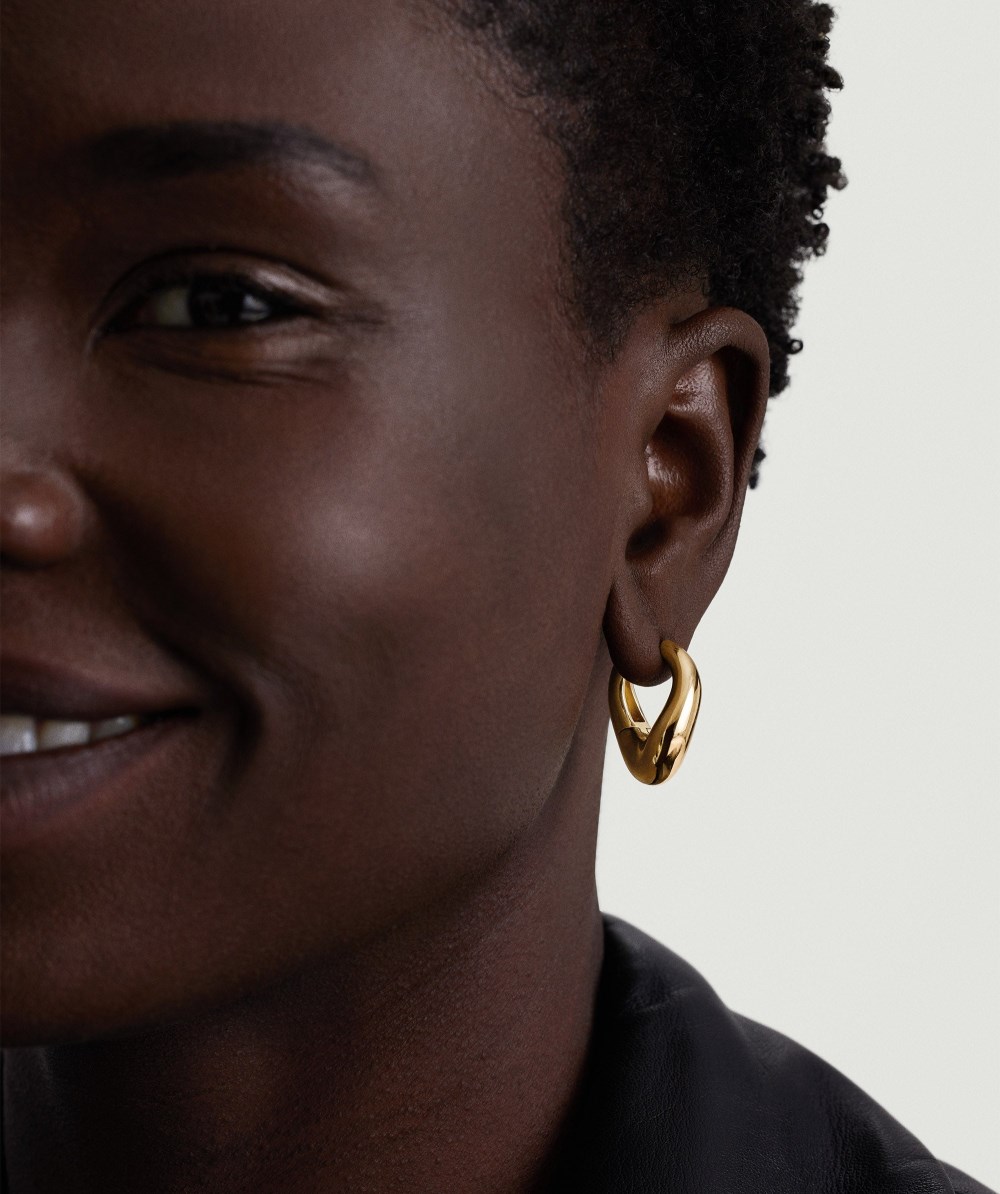Mejuri D?me Figure Hoops - Gold Vermeil Canada Store
