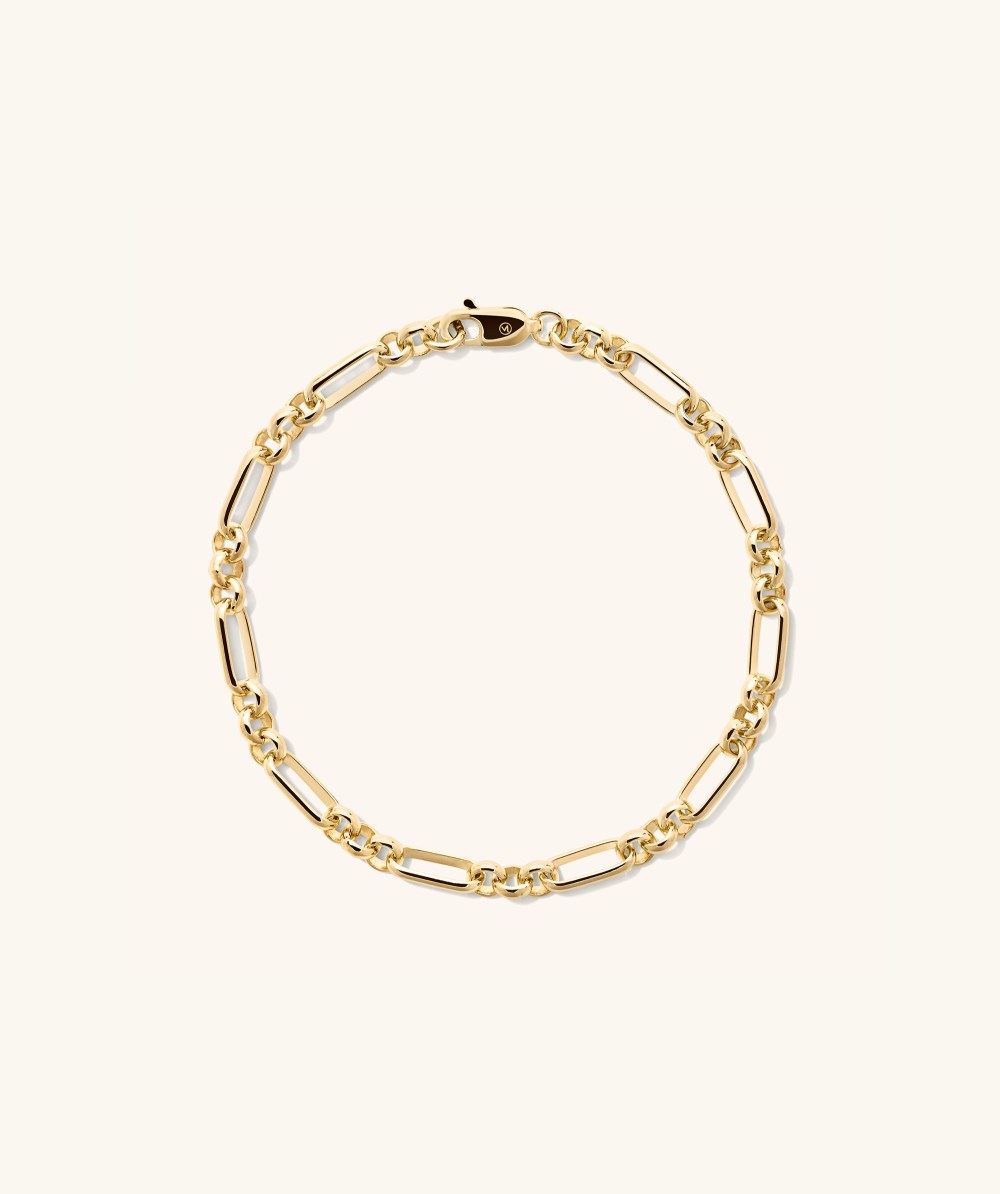 Mejuri Mini Paperclip Bracelet - Gold Vermeil Canada Store