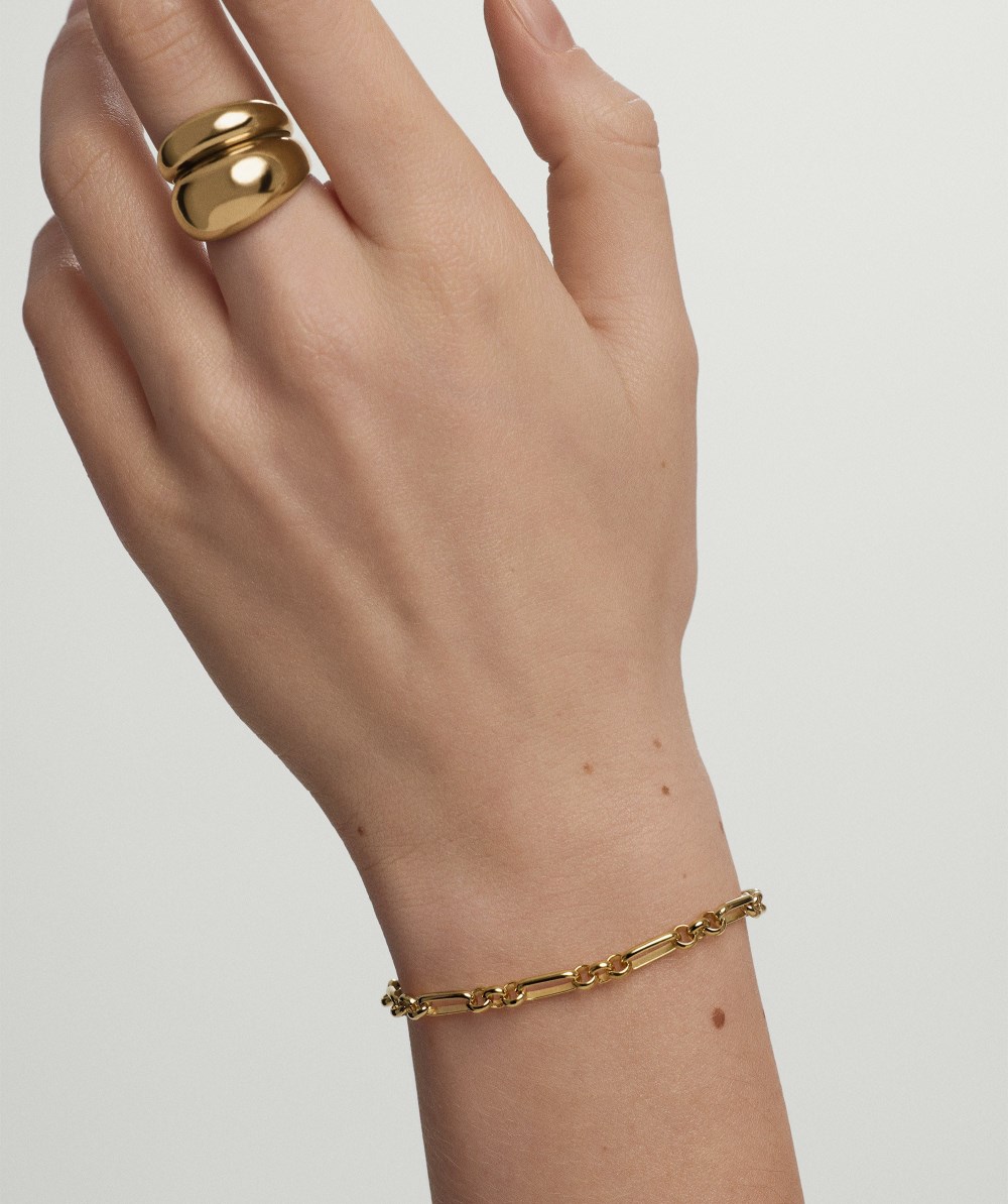Mejuri Mini Paperclip Bracelet - Gold Vermeil Canada Store