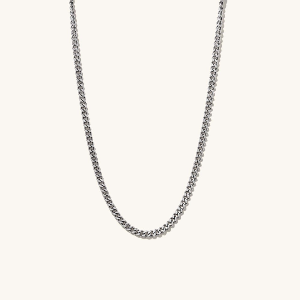 Mejuri 5mm Curb Chain Necklace - Titanium Canada Store