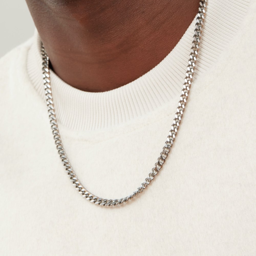 Mejuri 5mm Curb Chain Necklace - Titanium Canada Store