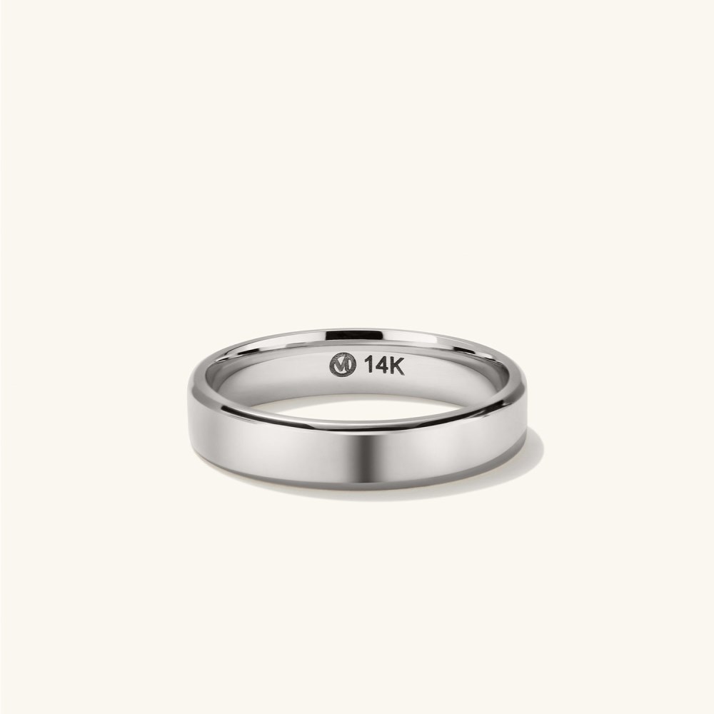 Mejuri 4mm Smooth Band - 14k White Gold Canada Store