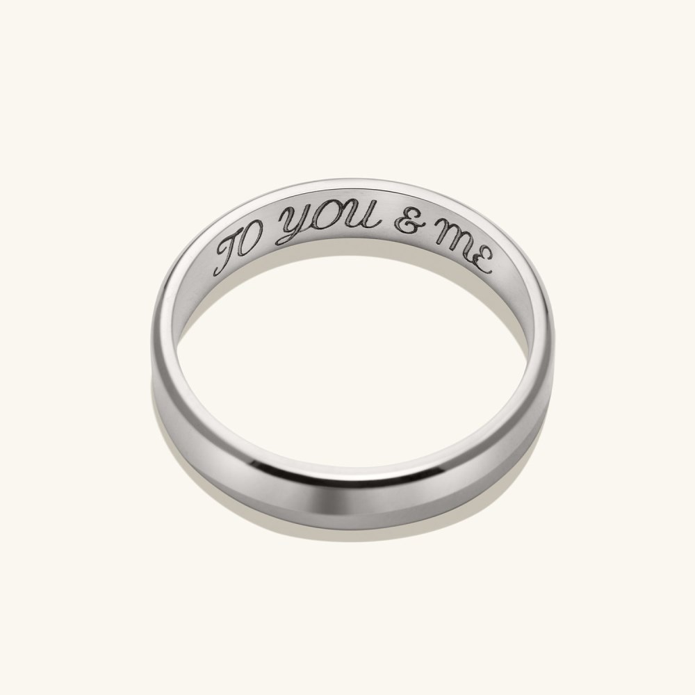 Mejuri 4mm Smooth Band - 14k White Gold Canada Store