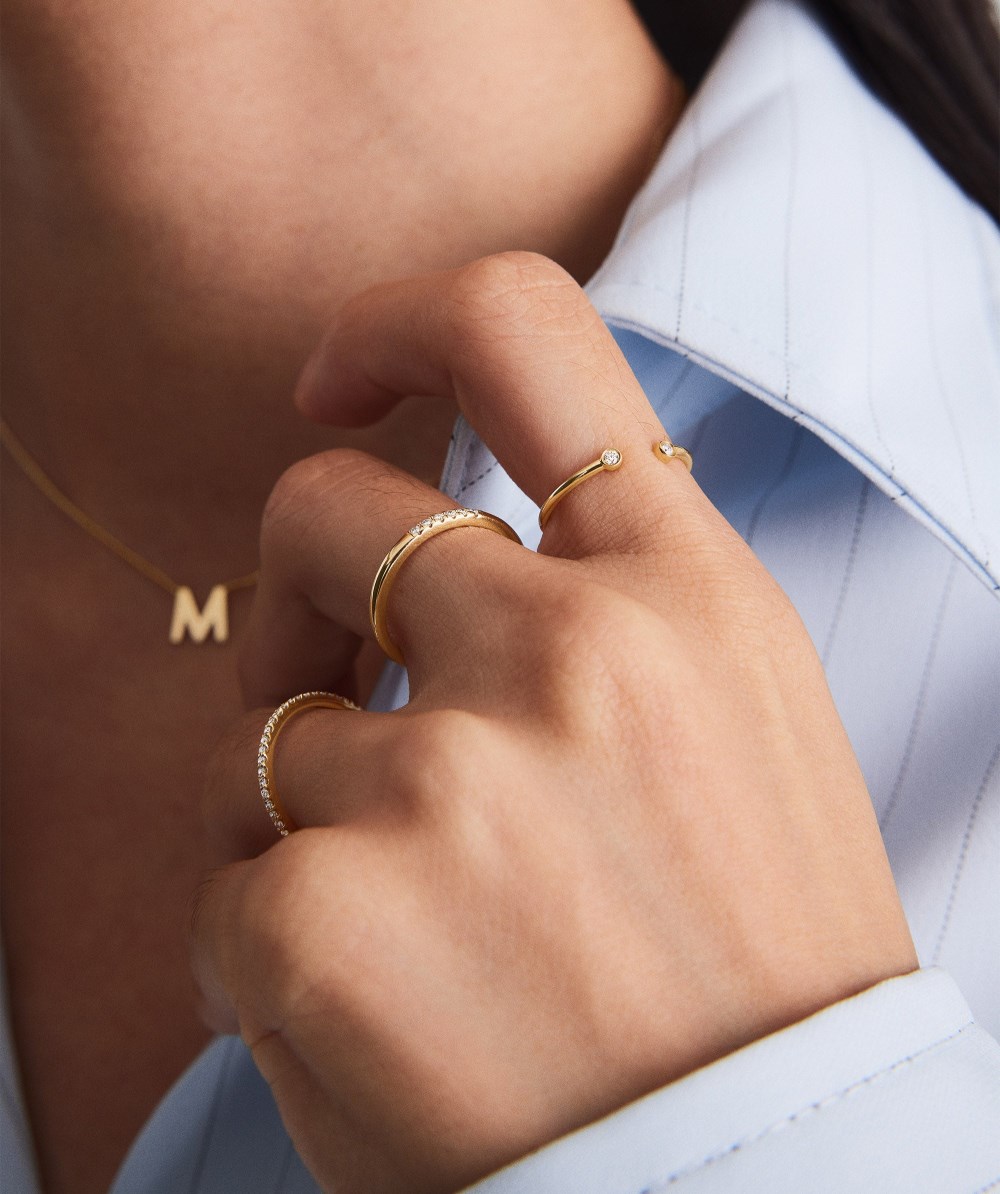 Mejuri Diamonds Open Ring - 14k Yellow Gold Canada Store