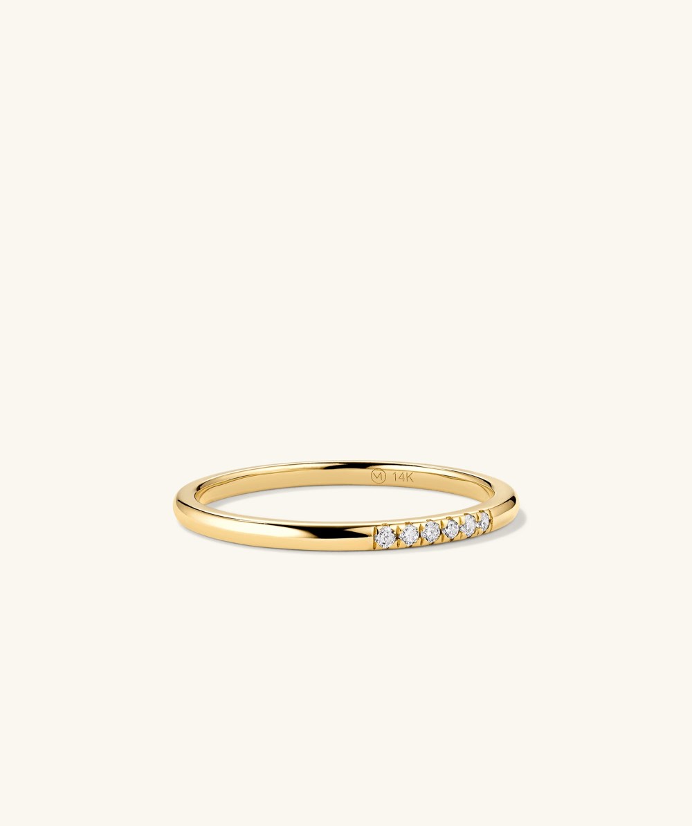 Mejuri Diamonds Line Ring - 14k Yellow Gold Canada Store