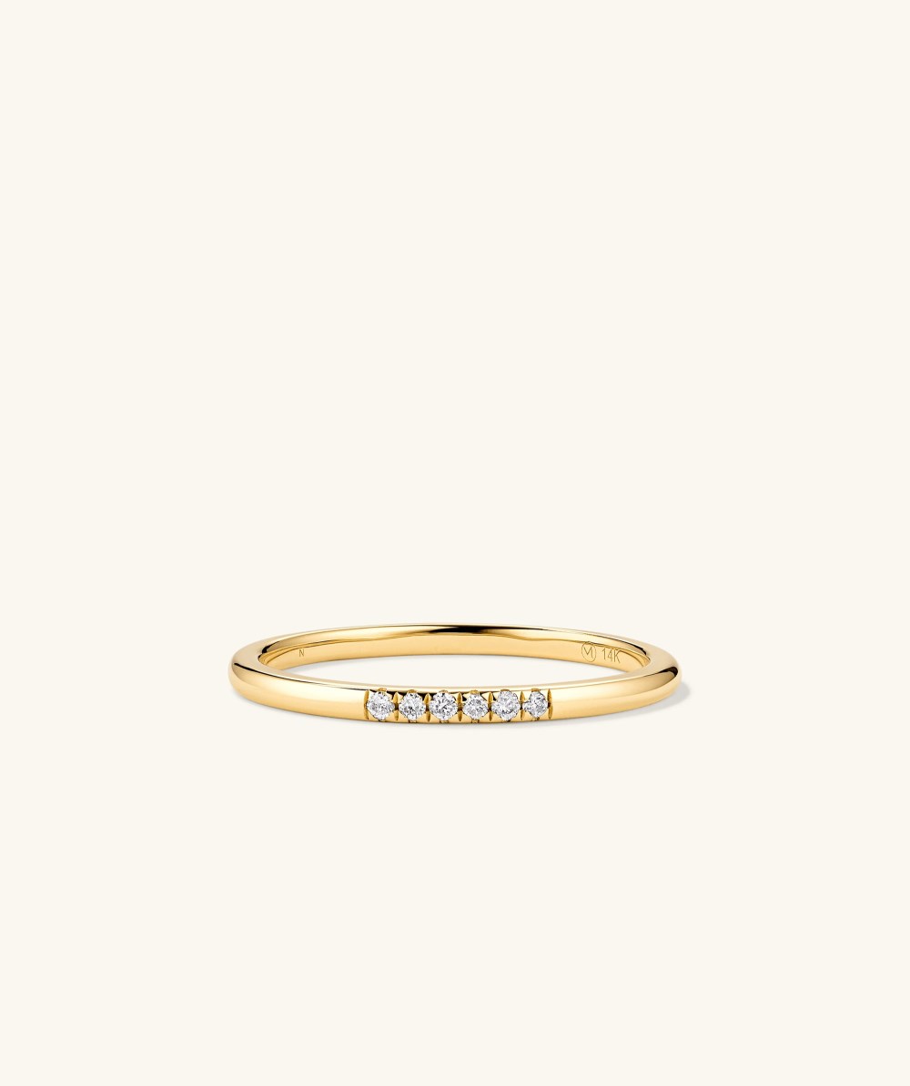 Mejuri Diamonds Line Ring - 14k Yellow Gold Canada Store