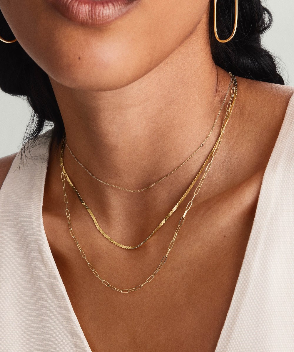 Mejuri Serpentine Chain Necklace - 14k Yellow Gold Canada Store