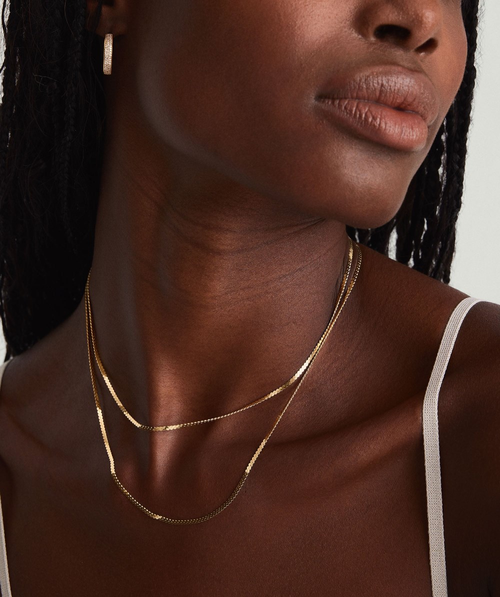 Mejuri Serpentine Chain Necklace - 14k Yellow Gold Canada Store