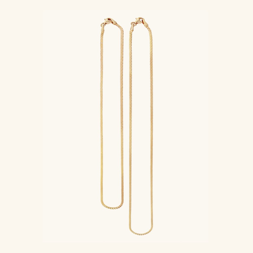 Mejuri Serpentine Chain Necklace - 14k Yellow Gold Canada Store