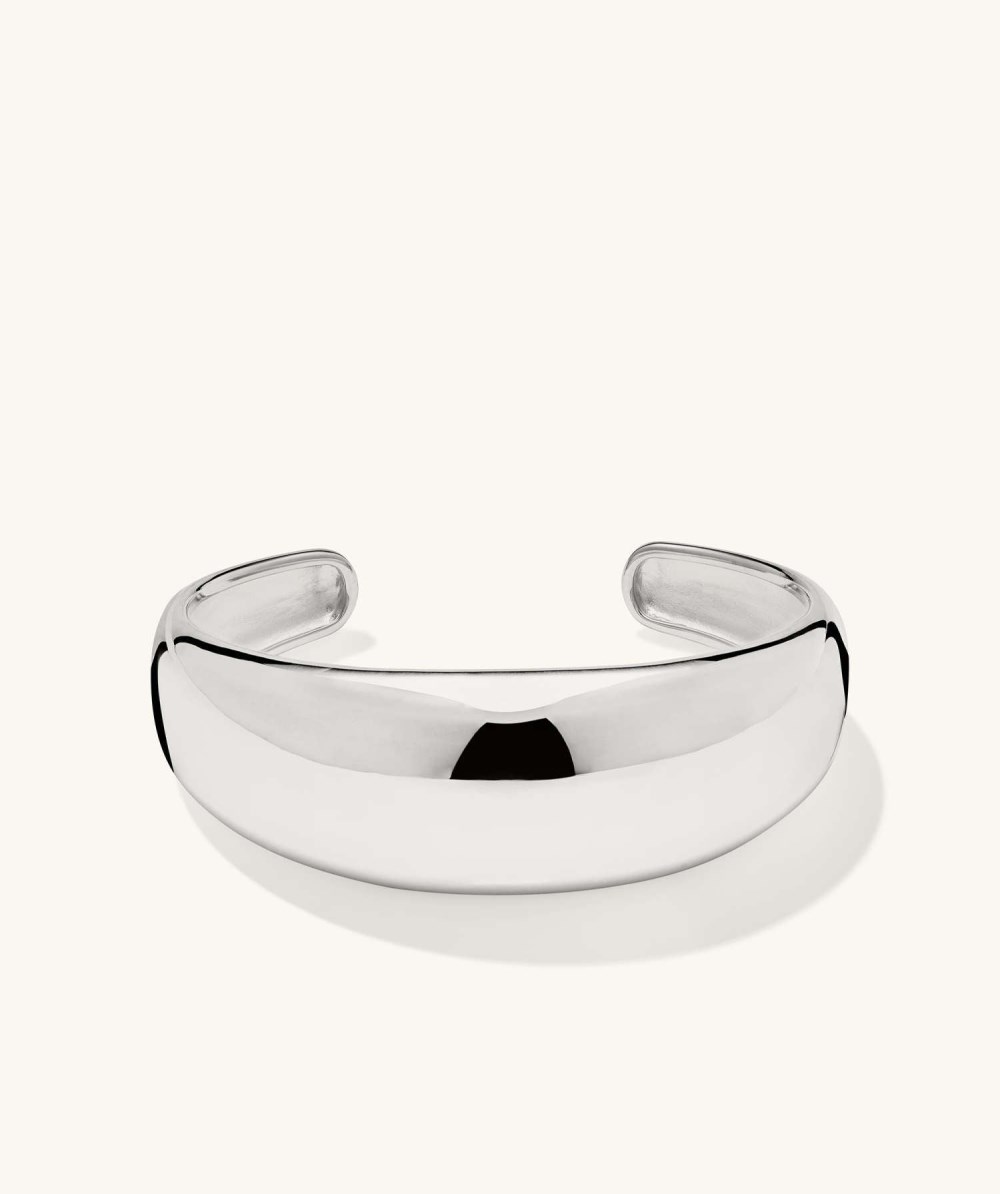 Mejuri 20mm D?me Cuff Bracelet - Sterling Silver Canada Store