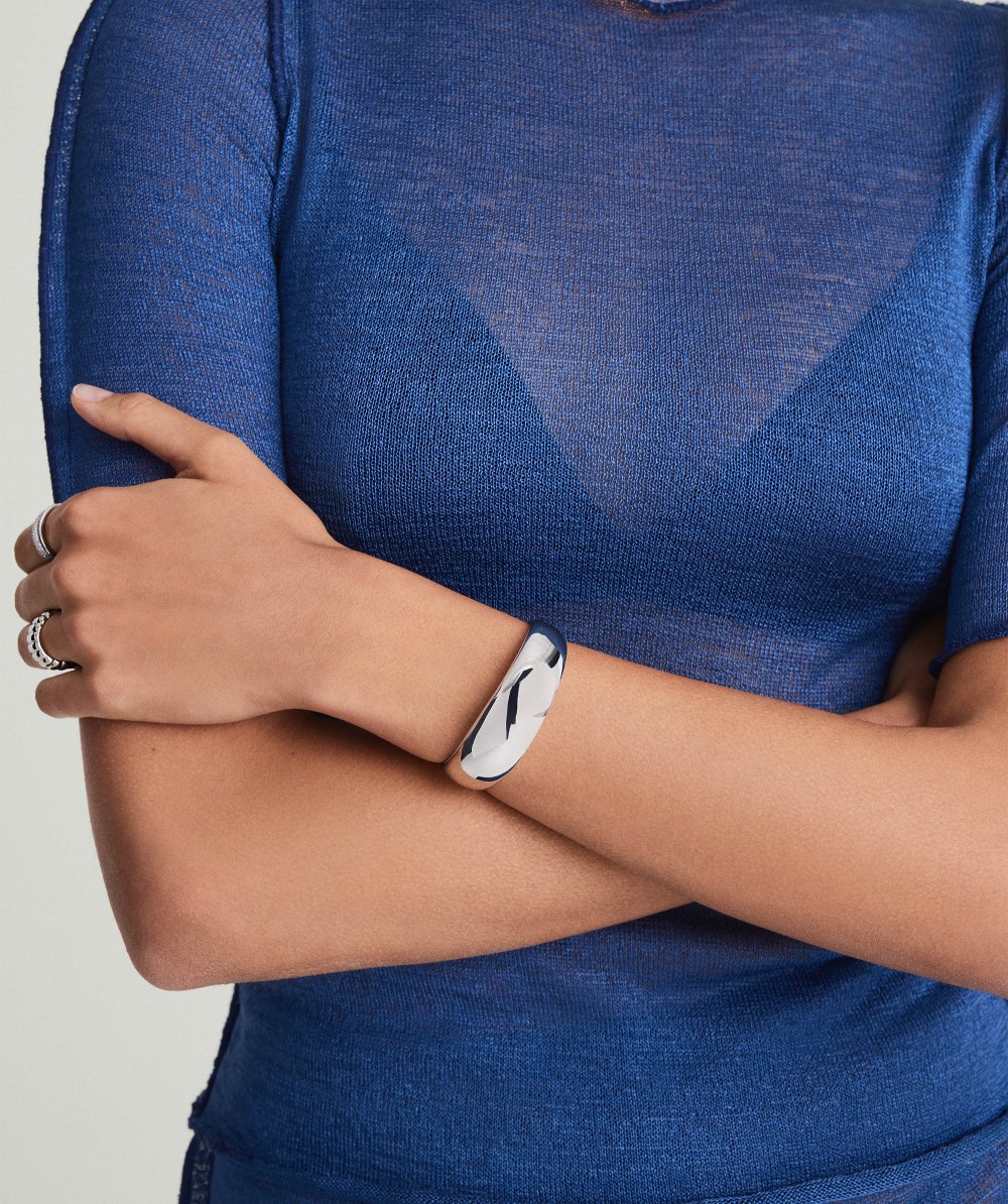 Mejuri 20mm D?me Cuff Bracelet - Sterling Silver Canada Store