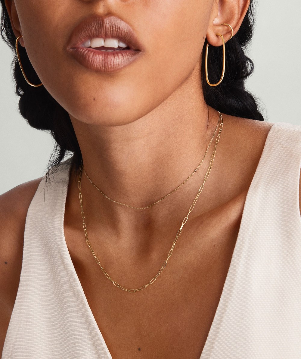 Mejuri Boyfriend Bold Chain Necklace - 14k Yellow Gold Canada Store
