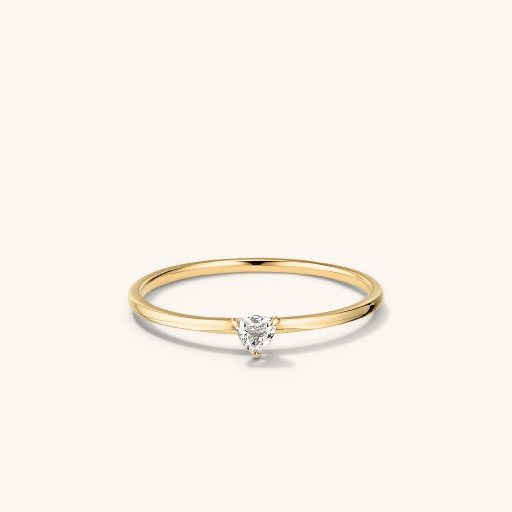 Mejuri Gemstone Trillion Stacker Ring - 14k Yellow Gold Canada Store