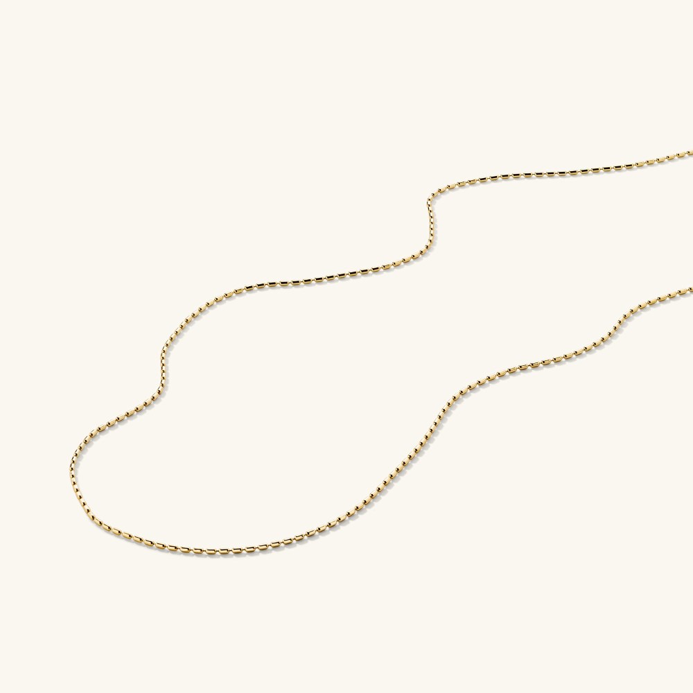 Mejuri Barrel Link Chain Necklace - 14k Yellow Gold Canada Store
