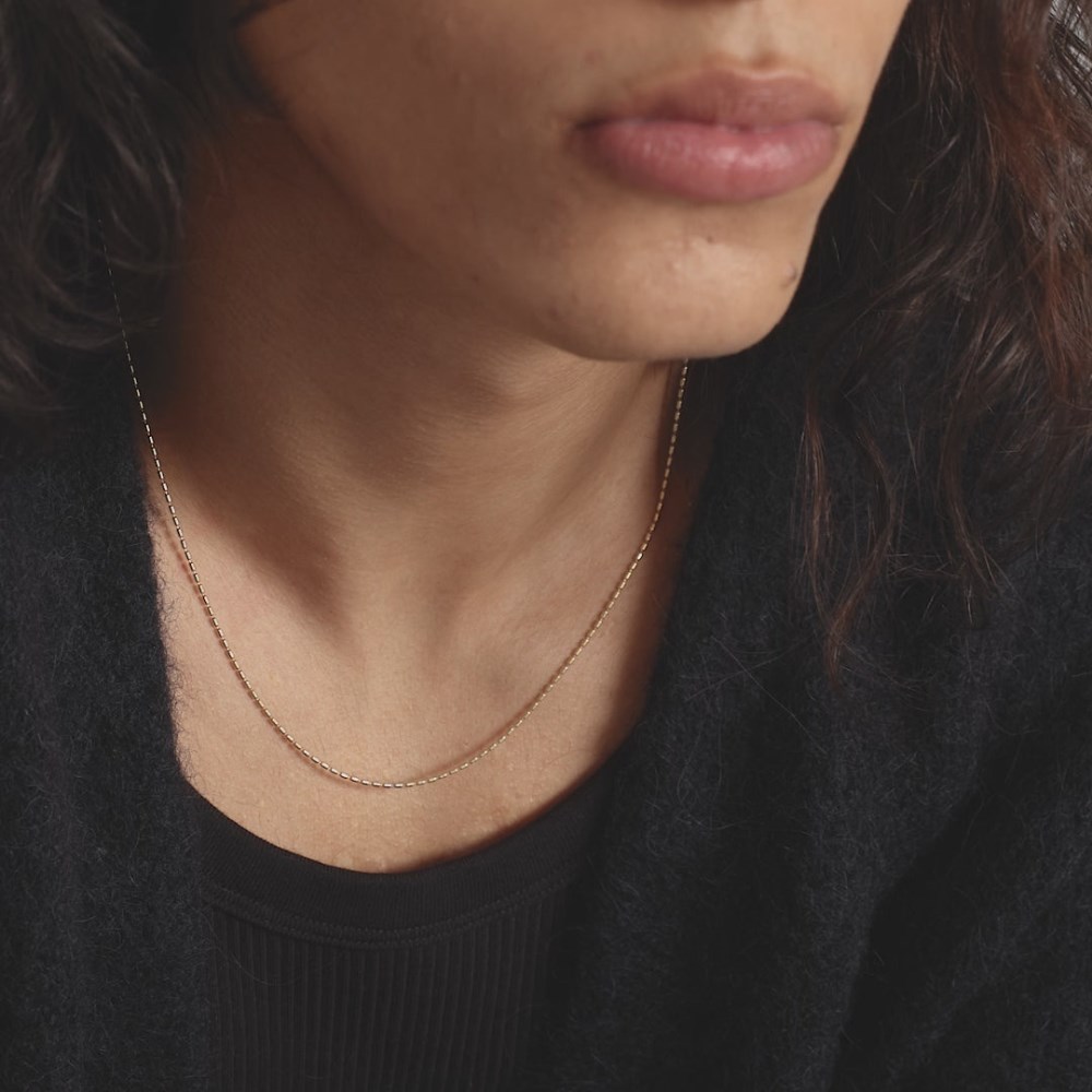 Mejuri Barrel Link Chain Necklace - 14k Yellow Gold Canada Store