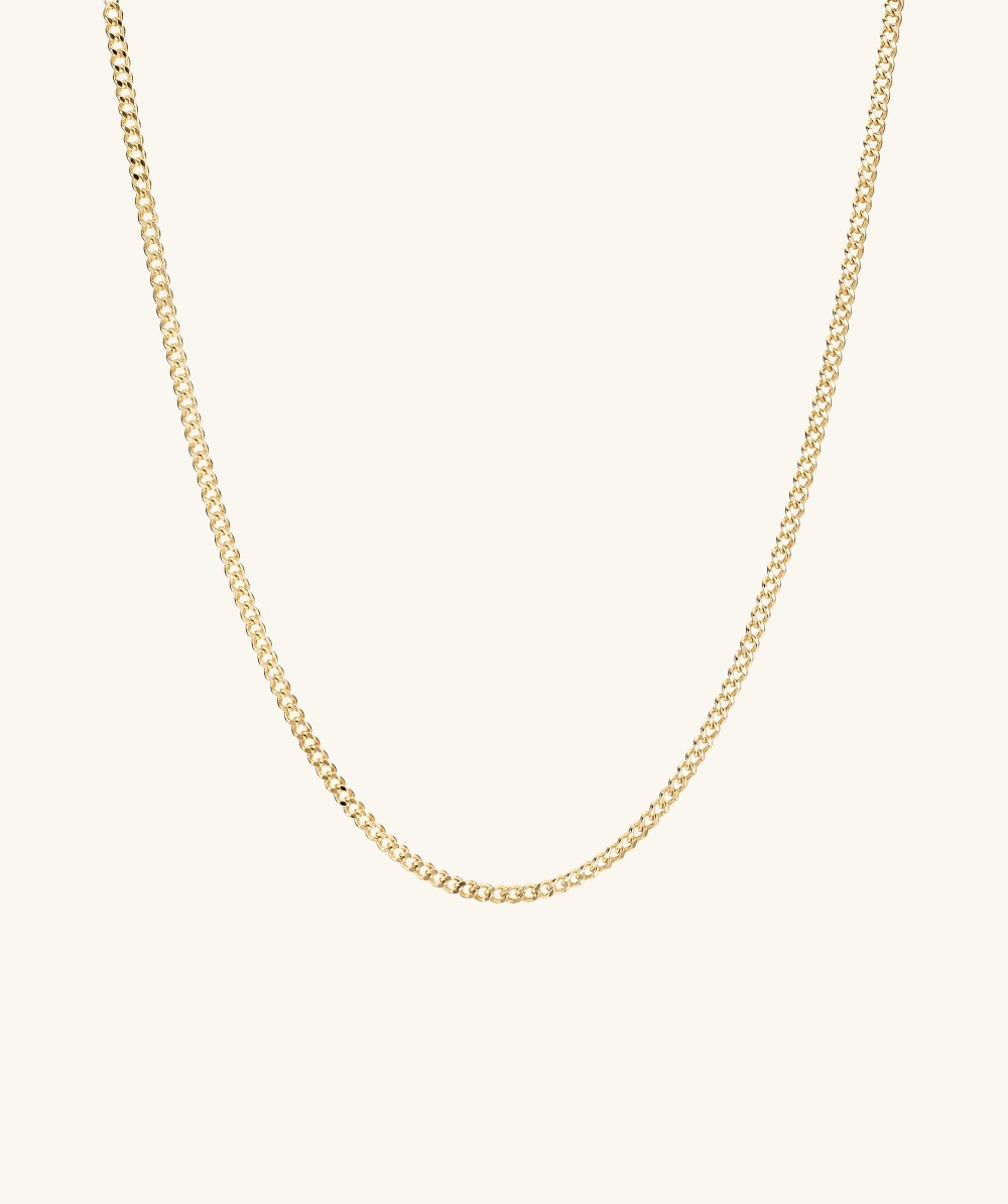 Mejuri Curb Chain Necklace - 14k Yellow Gold Canada Store