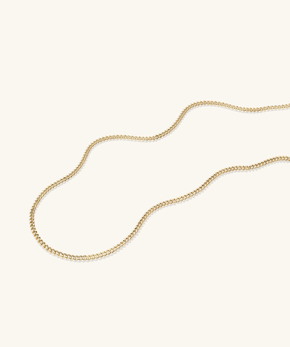 Mejuri Curb Chain Necklace - 14k Yellow Gold Canada Store