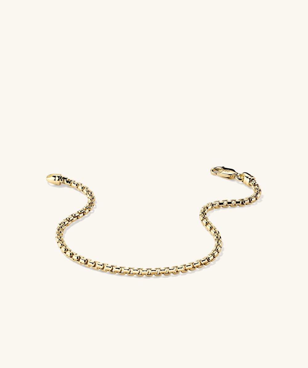 Mejuri Round Box Chain Bracelet - 14k Yellow Gold Canada Store