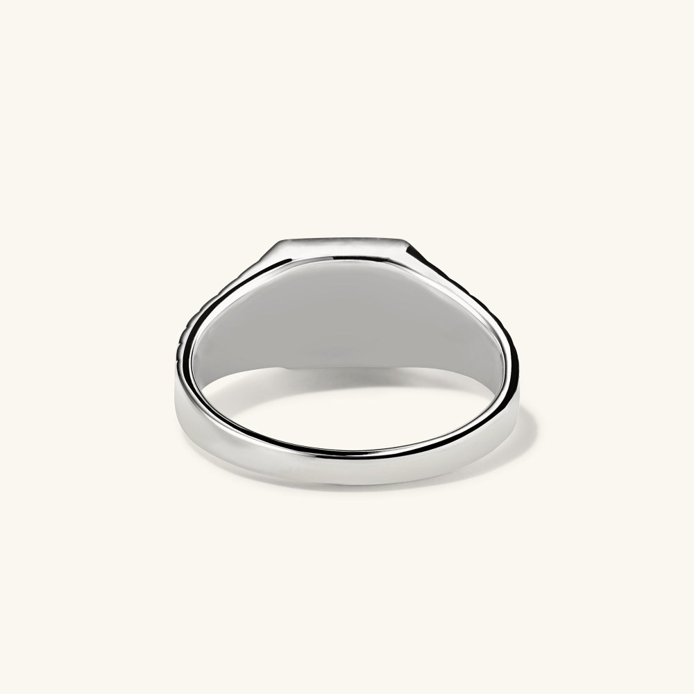 Mejuri Black Onyx Square Signet Ring - Sterling Silver Canada Store