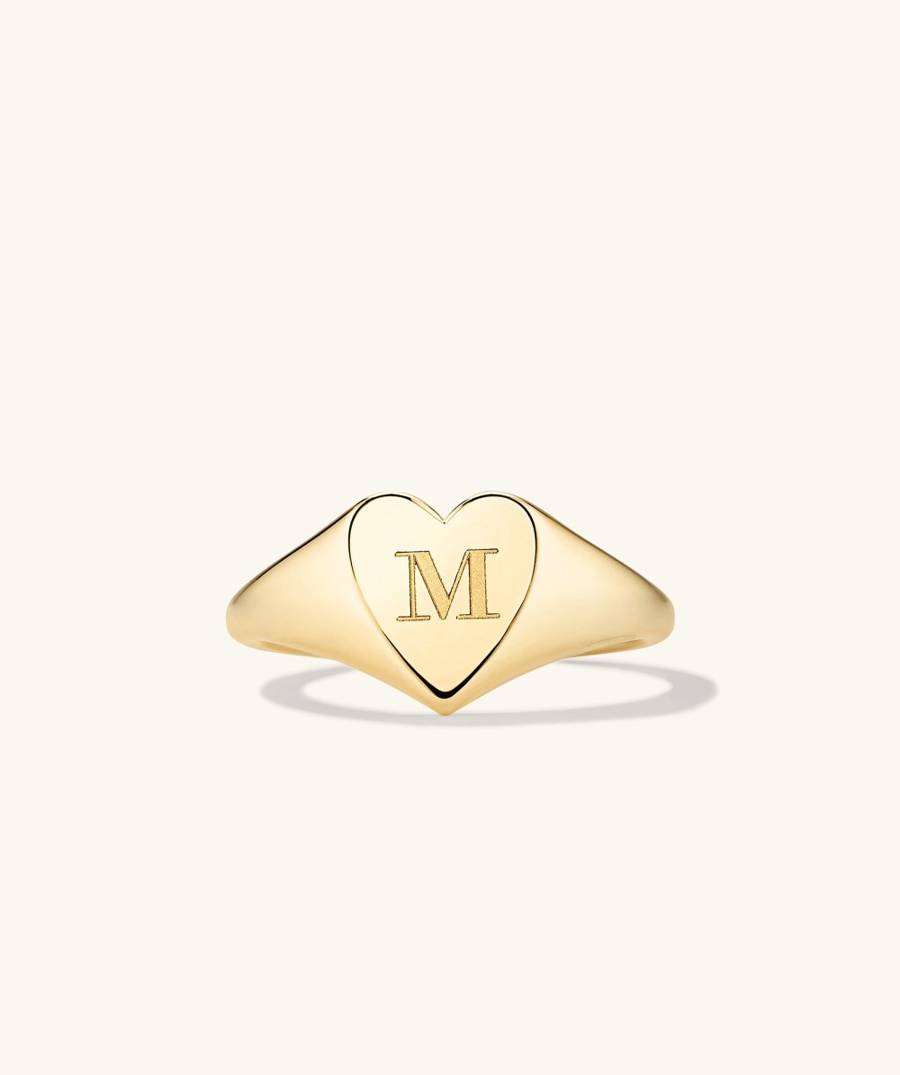 Mejuri Small Heart Signet - 14k Yellow Gold Canada Store