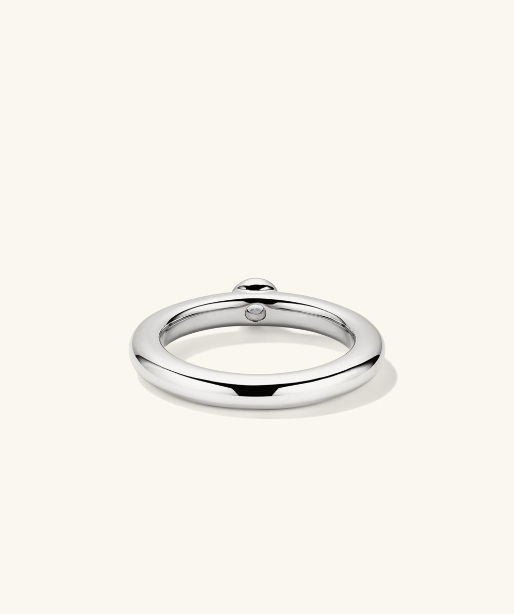 Mejuri Pearl Stacker Ring - Sterling Silver Canada Store