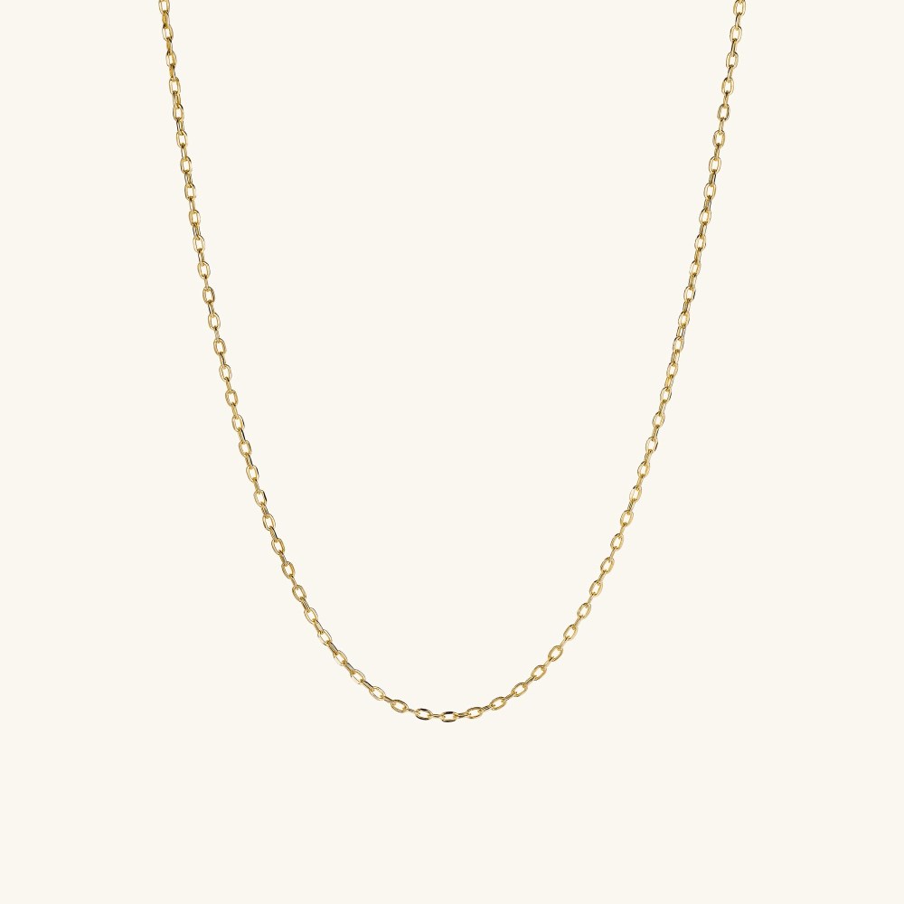 Mejuri Square Oval Chain Necklace - 14k Yellow Gold Canada Store