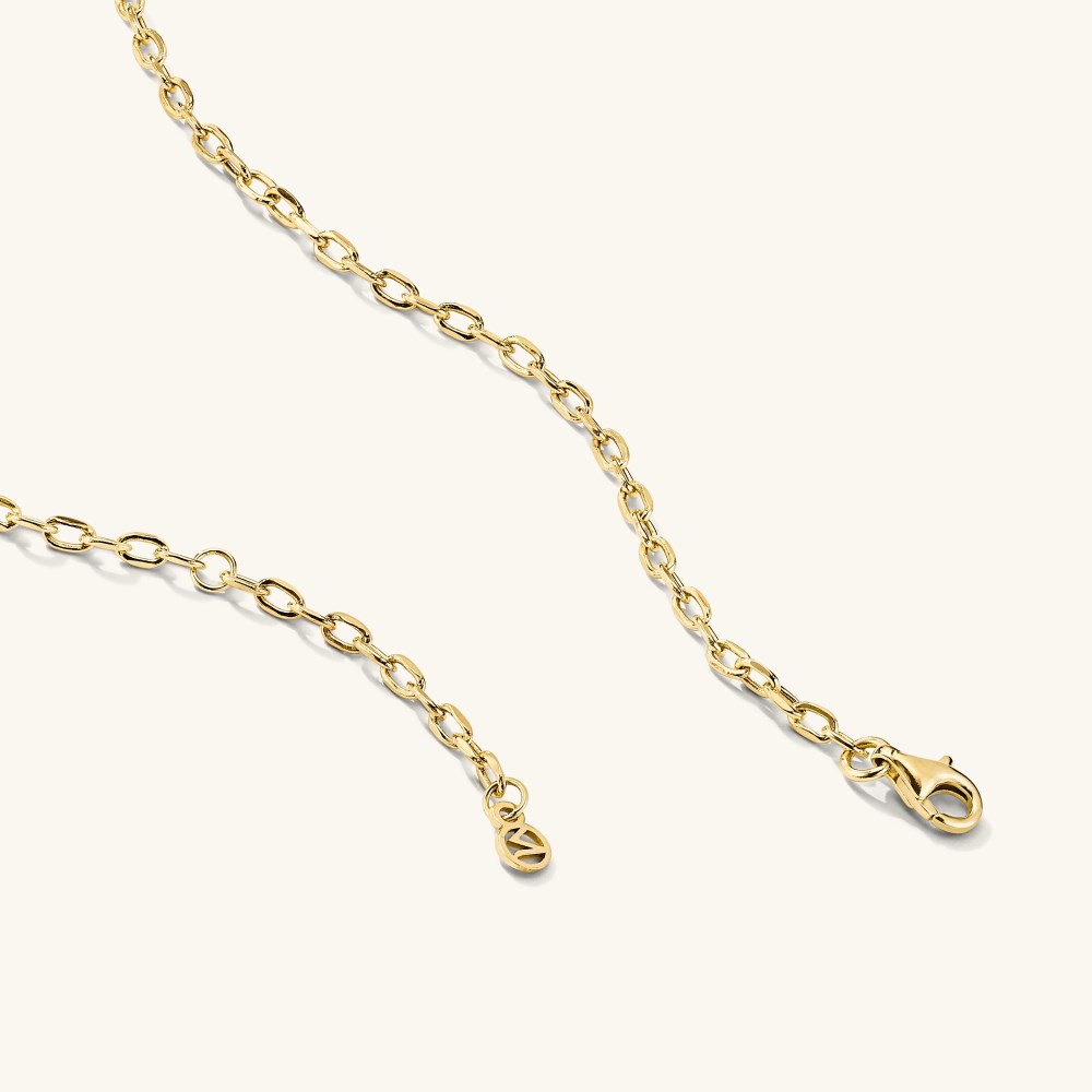 Mejuri Square Oval Chain Necklace - 14k Yellow Gold Canada Store