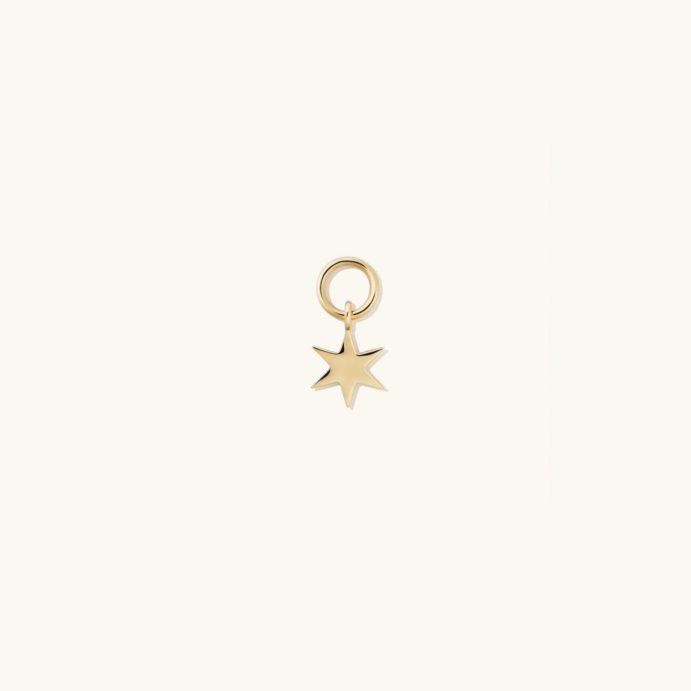 Mejuri Single Star Hoop Charm - 14k Yellow Gold Canada Store
