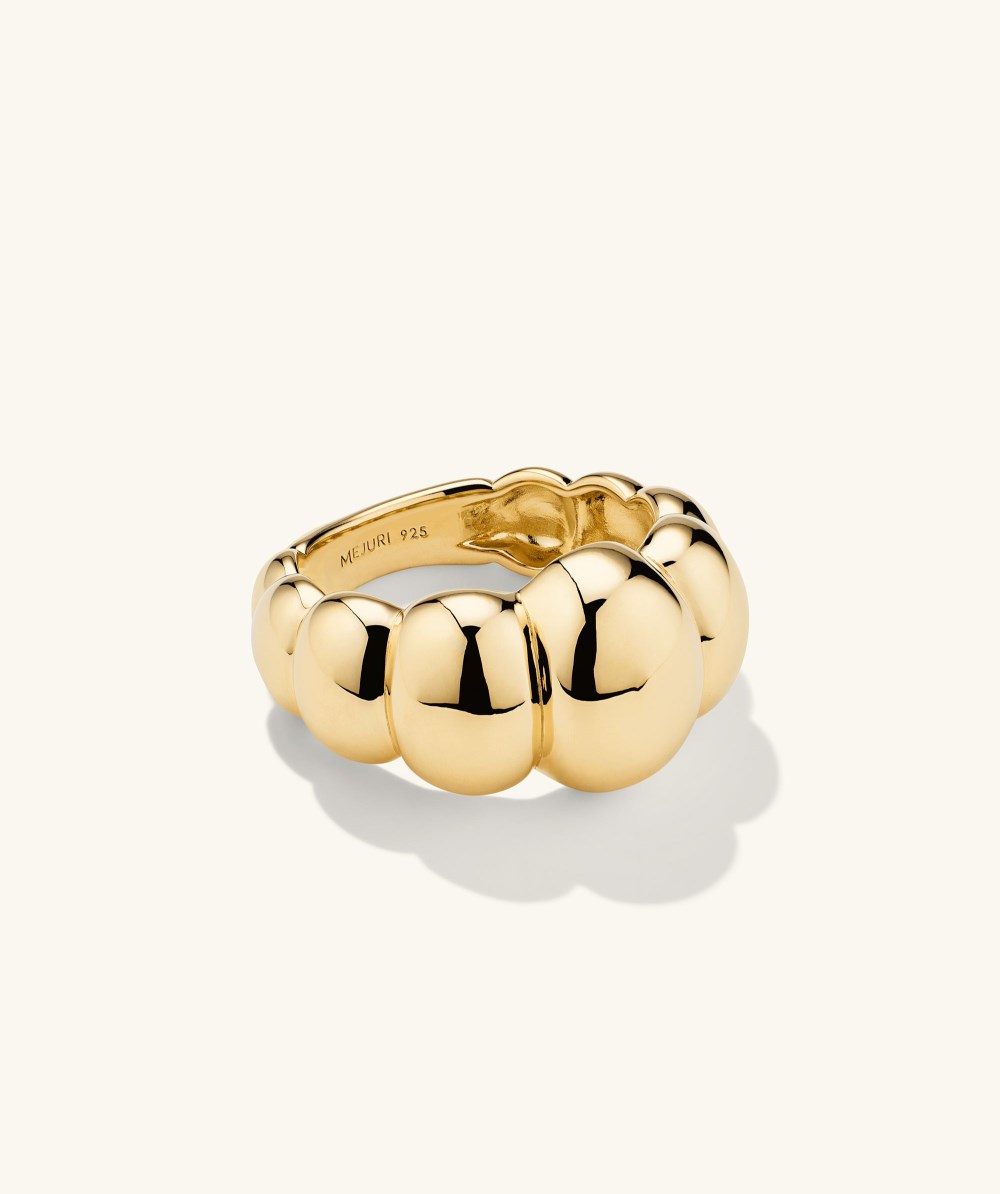 Mejuri Puffy Charlotte Ring - Gold Vermeil Canada Store