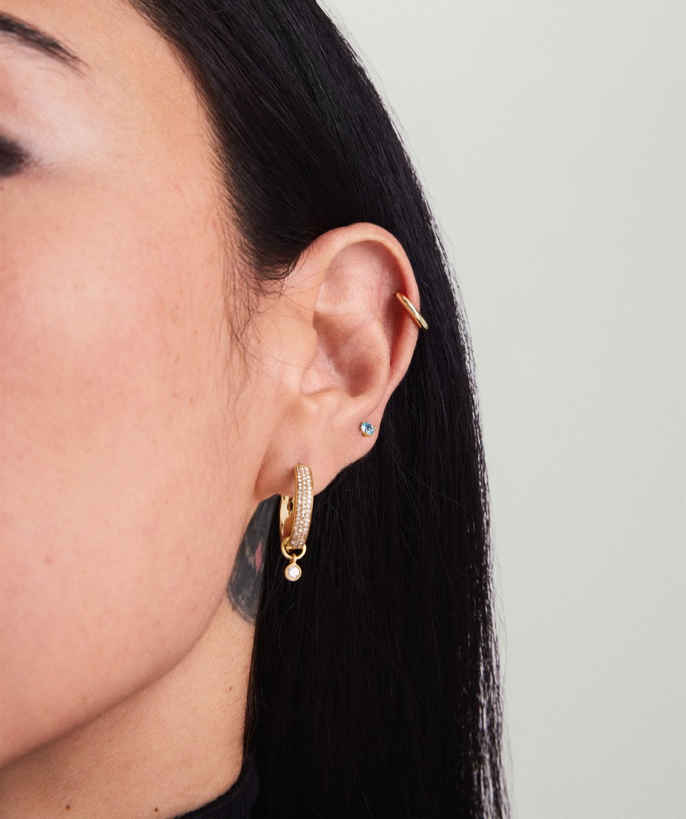 Mejuri Gemstone Mini Studs - 14k Yellow Gold Canada Store
