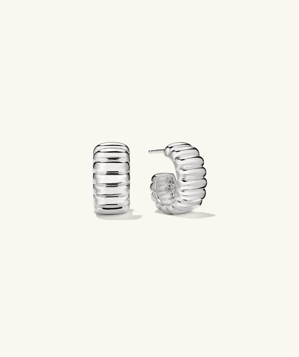 Mejuri Charlotte Bold Hoops - Sterling Silver Canada Store